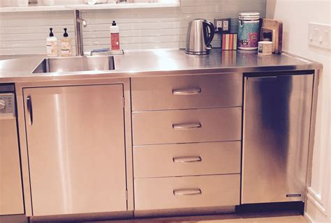 residential stainless steel base cabinets